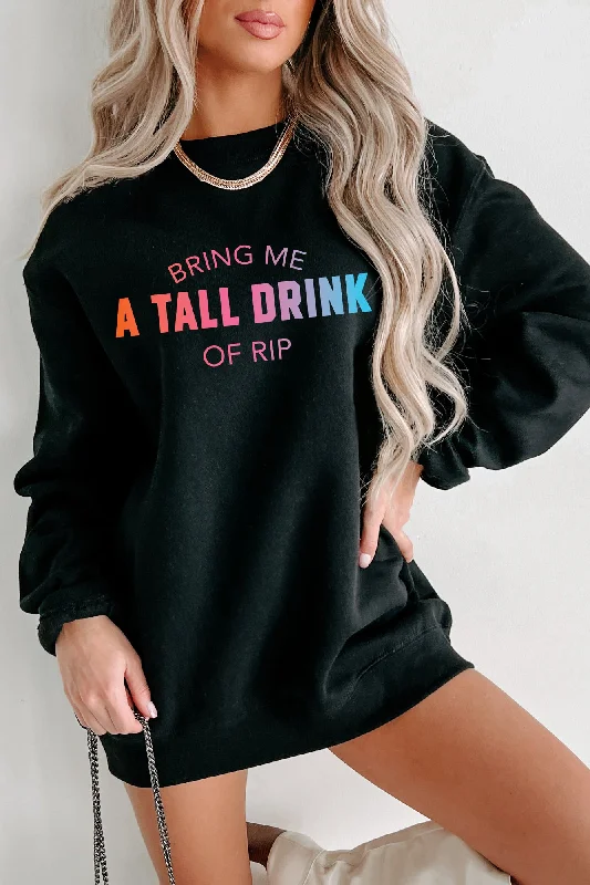 ""A Tall Drink Of Rip"" Double-Sided Graphic Multiple Shirt Options (Black) - Print On Demand