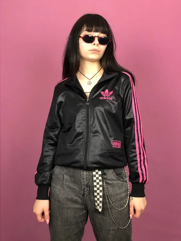 Adidas Chile62 Vintage Women's Track Jacket - M Black Polyester