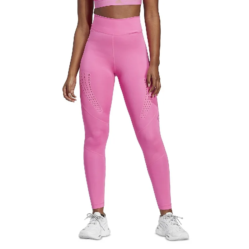 Adidas Stella McCartney Womens Laser Cut Recycled  Athletic Leggings