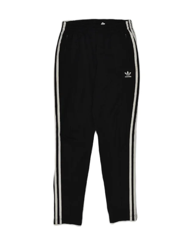 ADIDAS Womens Tracksuit Trousers UK 10 Small Black Polyester