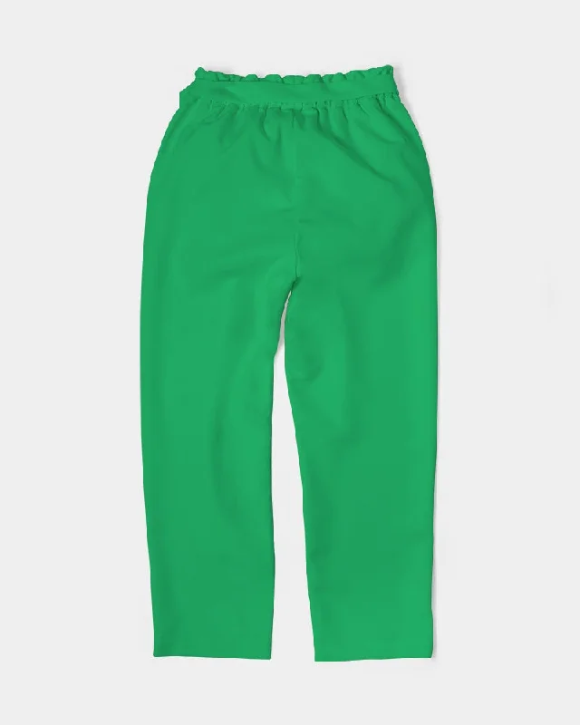 AKH Green Women's Belted Tapered Pants