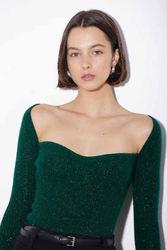 ARLO TOP GREEN CASHMERE