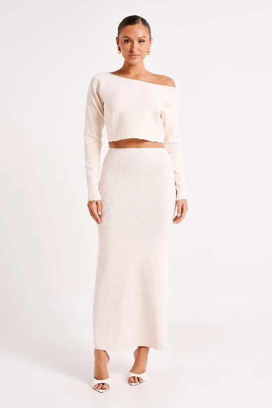 Avani Oversized One Shoulder Jumper - Ivory