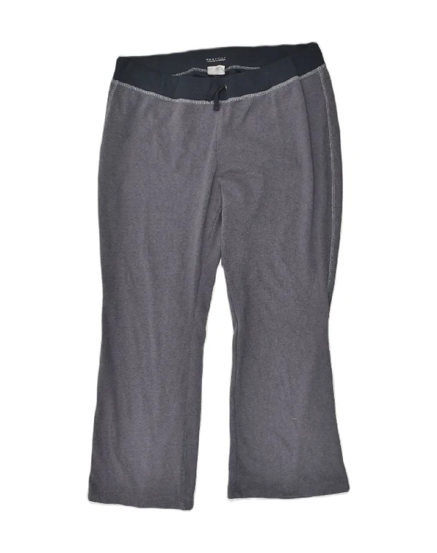 COLUMBIA Womens Omni-Wick Tracksuit Trousers XL Grey Cotton