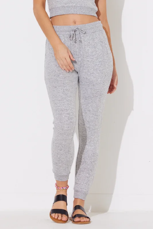 Heather Grey Hacci Jogger