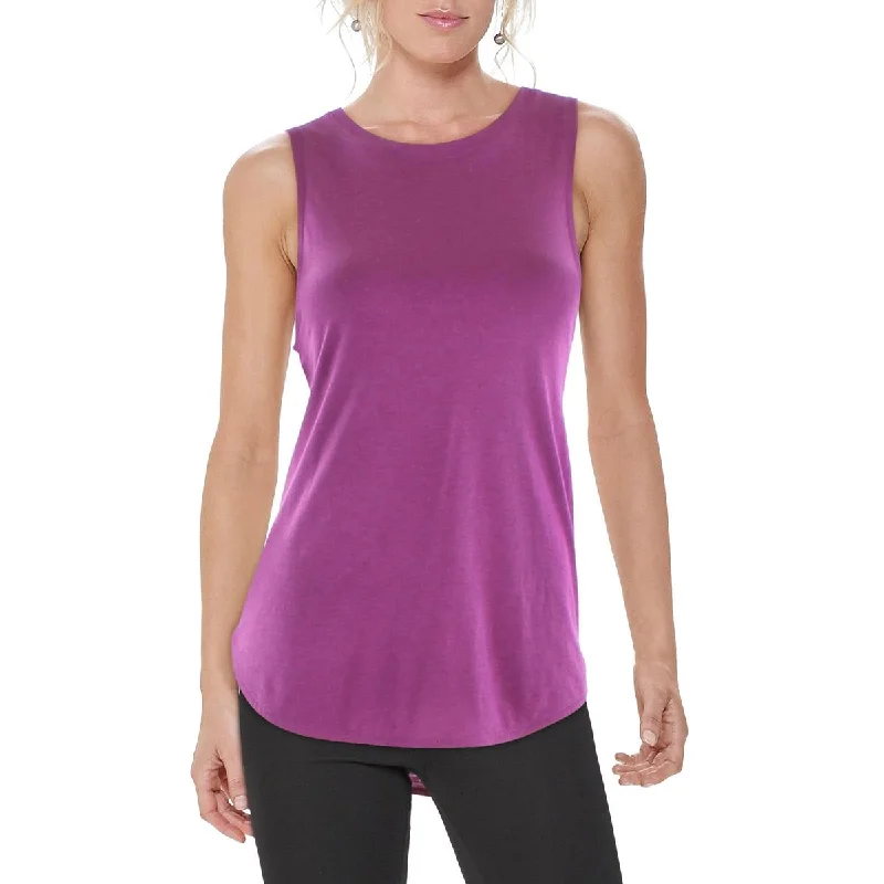 Cotton for Body Womens Curve Hem Active Tank Top