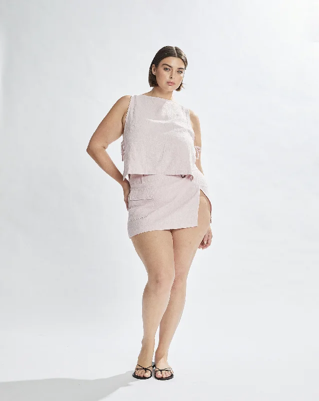 Evie Skirt Pale Pink