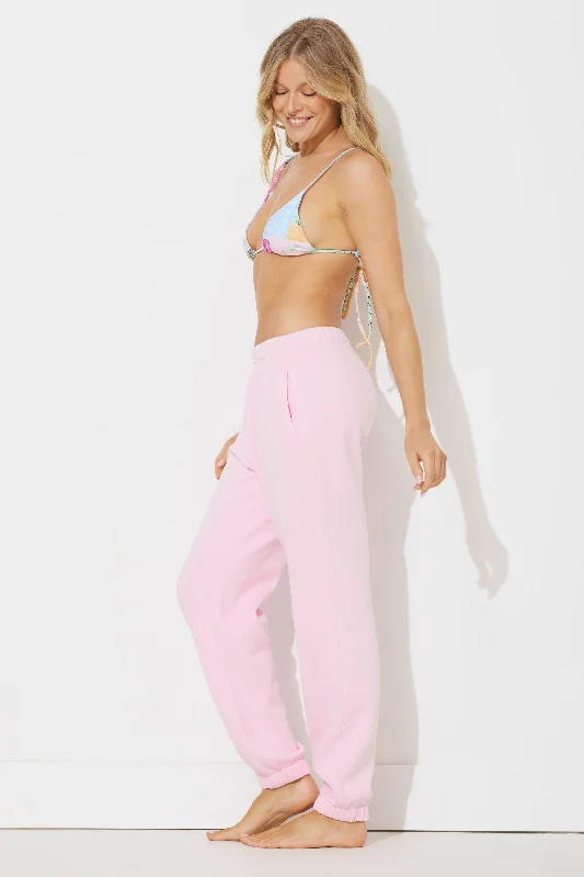 Hibiscus Pink Pigment Dye Jogger