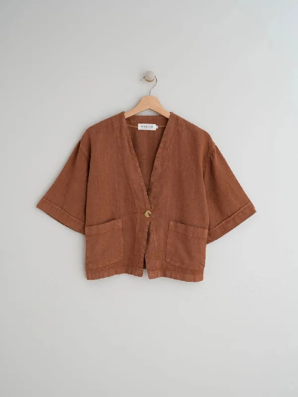 Indi & Cold Short Sleeve Linen Jacket