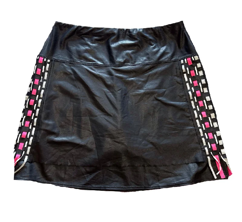 Lucky in Love Black Shiny Skort Golf Skort Size M MSP$102