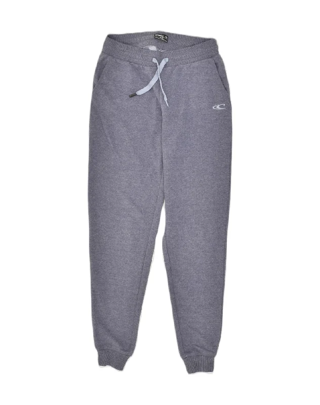 O'NEILL Womens Tracksuit Trousers Joggers UK 6 XS Grey Cotton