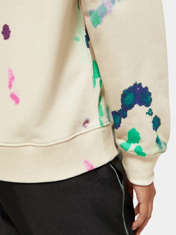 Printed dropped shoulder sweatshirt