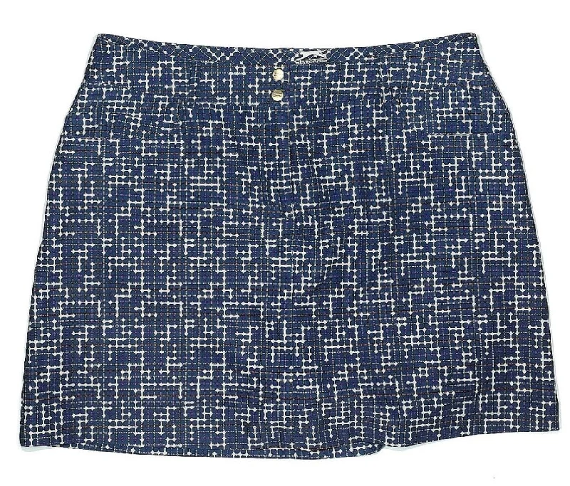 Slazenger Blue & White Matrix Print Golf Skort Size 6 MSP$65