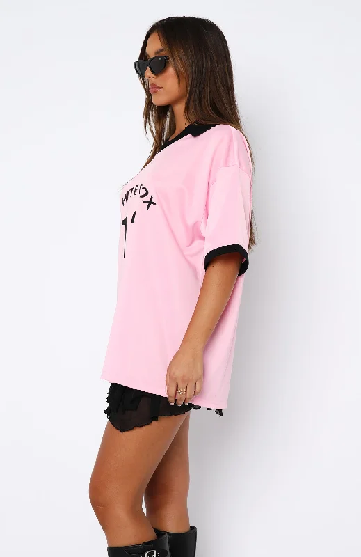 Take The Chance Oversized Jersey Pink