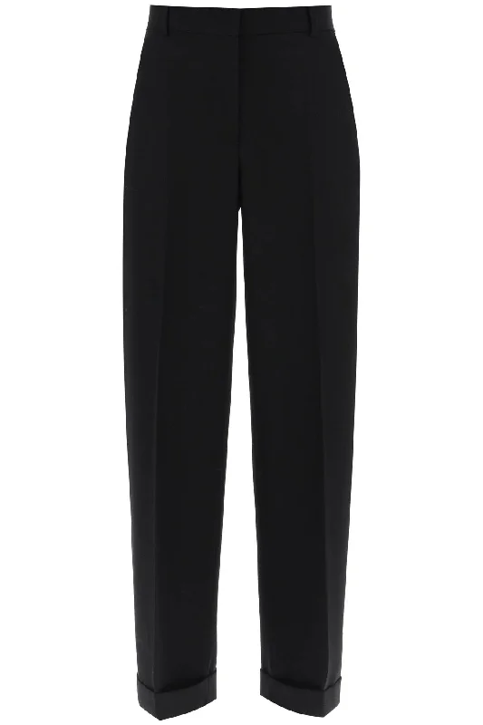 Toteme cuffed straight trousers 233 2039 246 BLACK