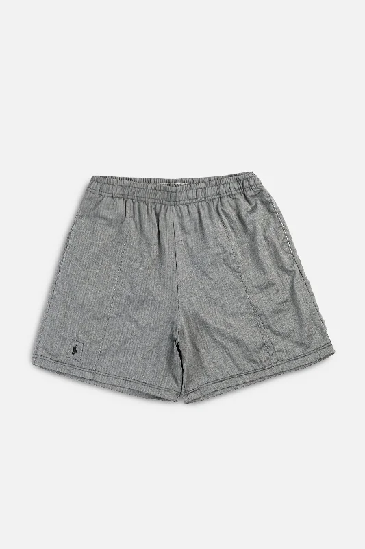 Unisex Rework Oxford Boxer Shorts - L