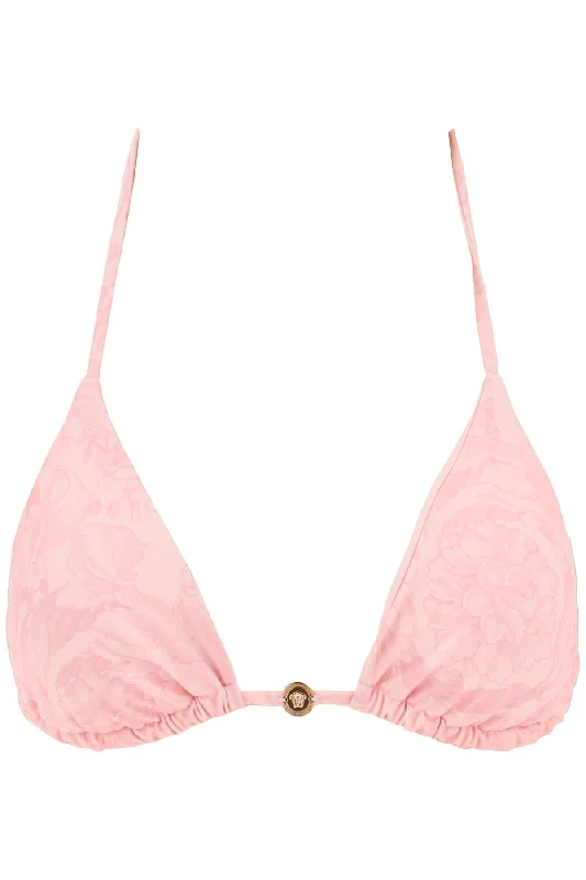 Versace baroque bikini top ABD05026 A235870 PALE PINK