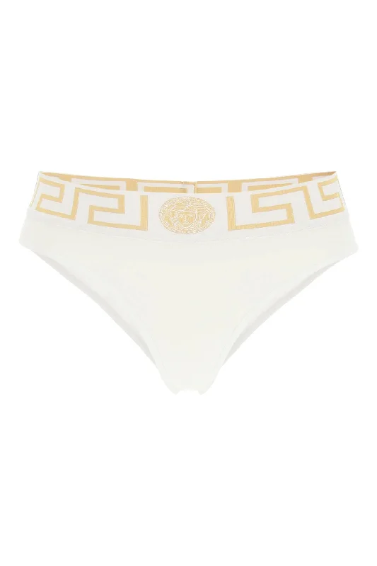 Versace greca border briefs 1001381 A232741 OPTICAL WHITE