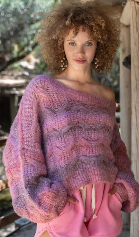 Very Berry  Ribbed Sweater