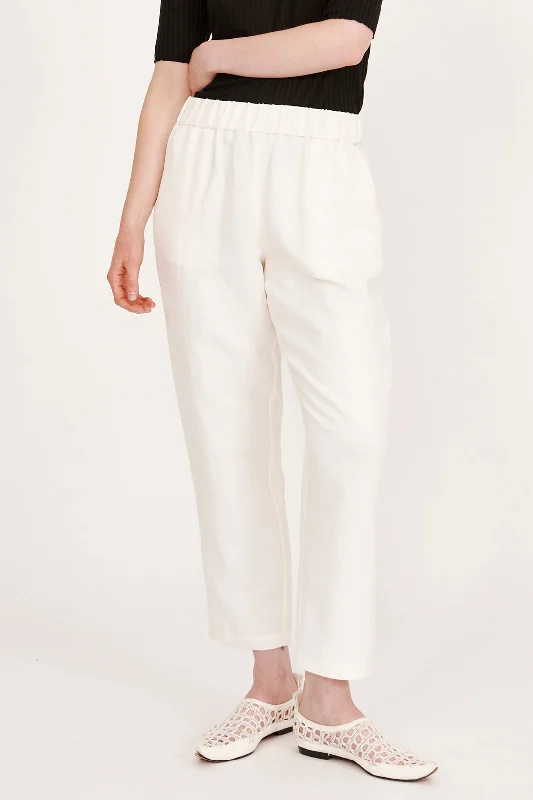 Washed White Fez Pant