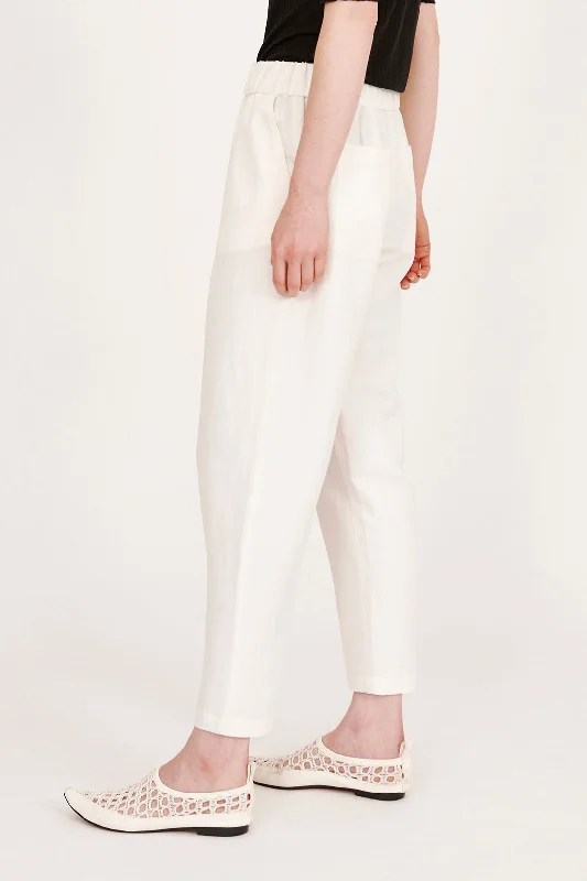 Washed White Fez Pant