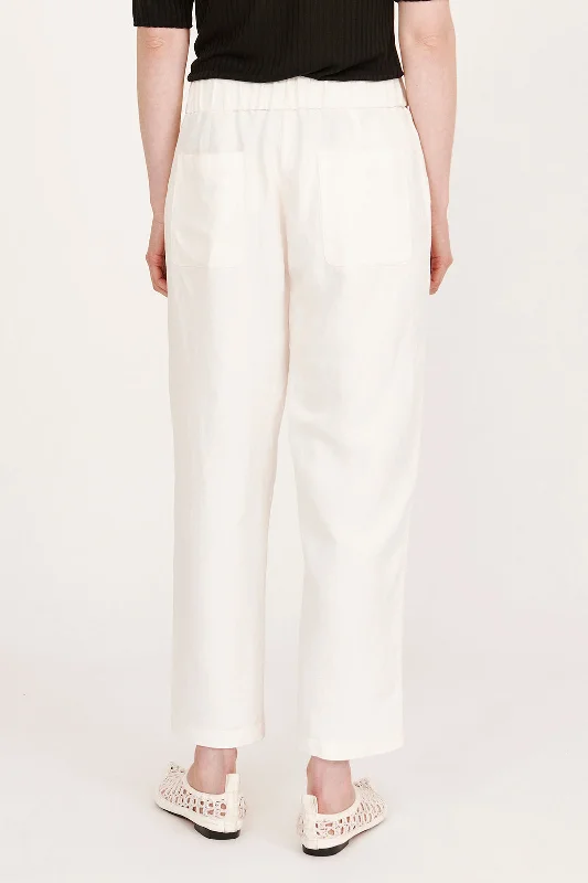 Washed White Fez Pant