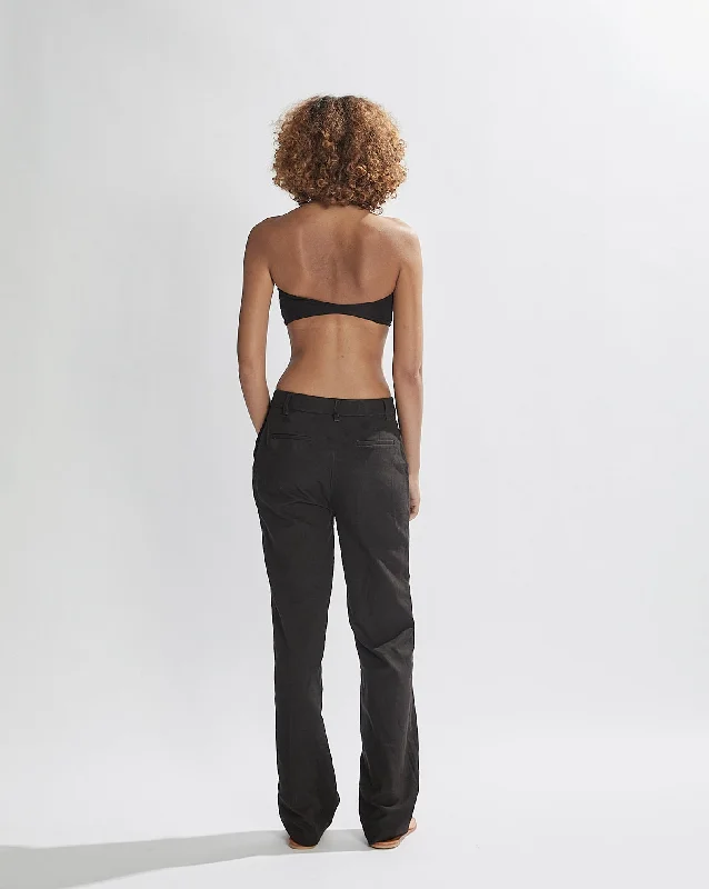 Zane Trousers Black Cropped