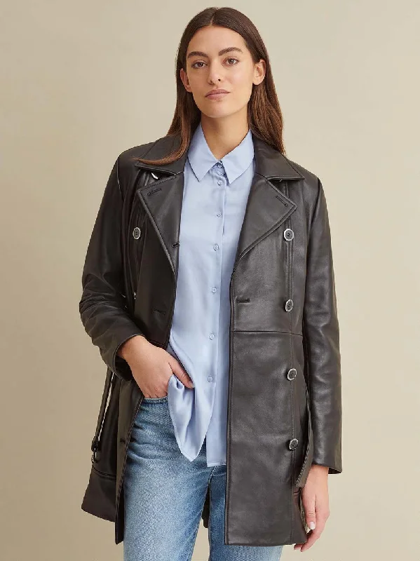 Isabel Thinsulate Leather Trench