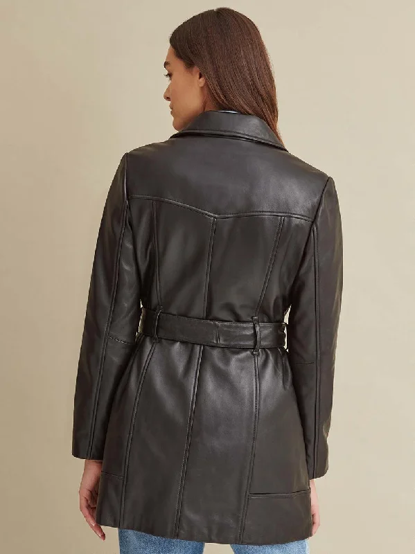 Isabel Thinsulate Leather Trench