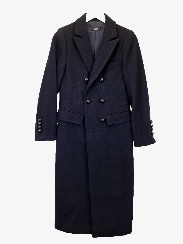 Oxford Navy Lillian Winter Wool Rich Coat Size 8