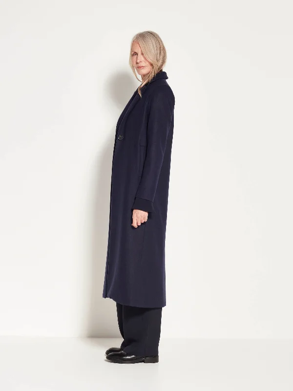 Watson Coat (Wool Melton) Navy