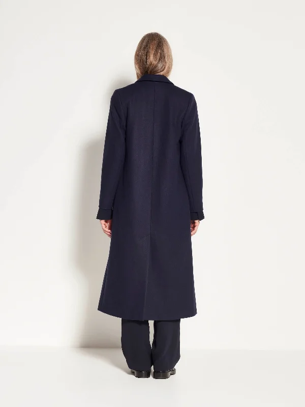 Watson Coat (Wool Melton) Navy